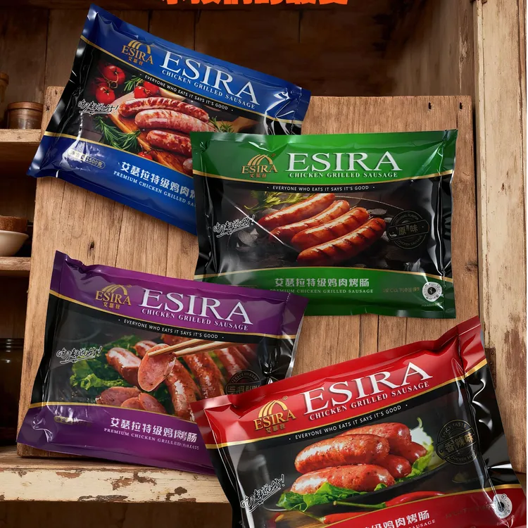 艾瑟拉鸡肉烤肠半成品esrakolbasa1.5kg(30根)风味(鸡胸肉)非即食商品图