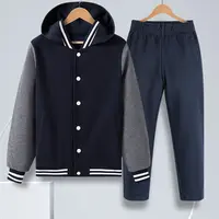 艾顿校服中小学生藏青色色棒球服校服男女童运动服表演服班服套装