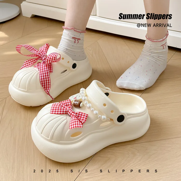 洞洞鞋女2025新款爆款拖鞋女鞋外穿网红防滑厚底夏季包头EVA居家