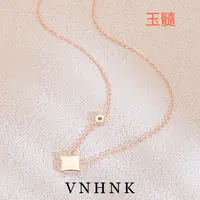 美可儿   H145   玫瑰色(46cm)气质玉髓项链