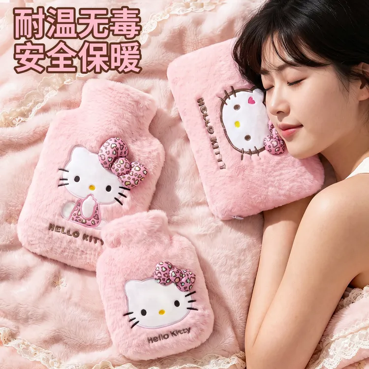 热水袋暖肚子姨妈专用暖宫注水式敷肚子HelloKitty可爱暖水袋热敷