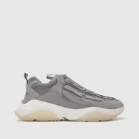 AMIRI牛皮logo系带圆头透气厚底男士低帮运动休闲鞋PF22MFS009030