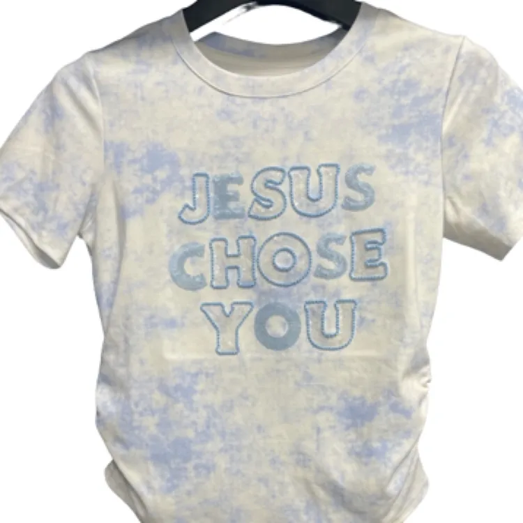 女青年短袖t恤重工3D立体刺绣珠片均码夏季新款圆领扎染百搭休闲