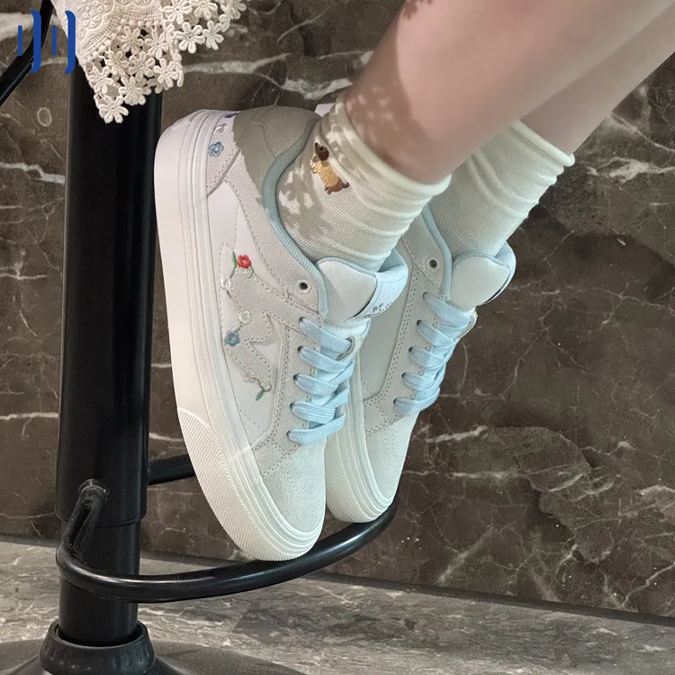 顽刻ollieskate夏之花配色校园风W系列低帮休闲男女国潮滑板鞋