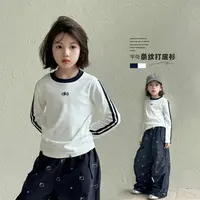 小女孩上衣女童2025秋季新款儿童长袖中小童洋气上衣Q13782