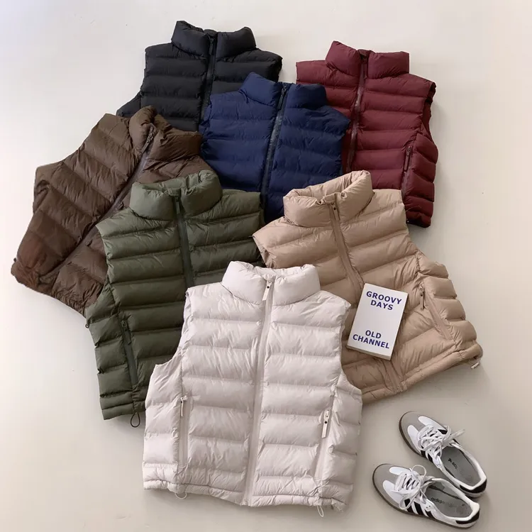 韩版排骨棉服女2025新款轻薄修身短款加厚显瘦运动外套马甲潮棉衣