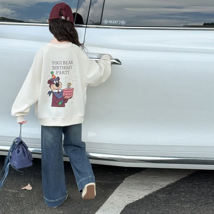女童套装春秋2025新款儿童卫衣阔腿裤两件套洋气时髦女大童秋季潮