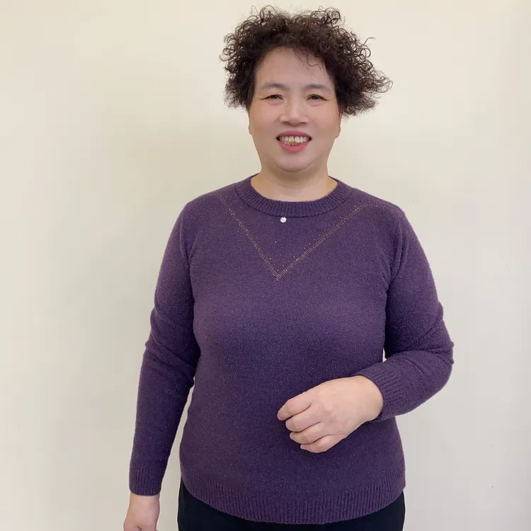 秋冬季毛衣中老年妈妈装常规款厚款V字型时尚气质妈妈打底衫1101