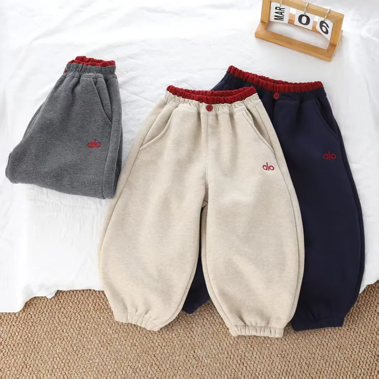 加绒加厚防风抗寒儿童时尚百搭洋气休闲运动裤