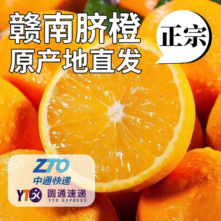 正宗赣南脐橙当季水果5斤/10斤现摘现发果园直发孕妇水果精品套袋