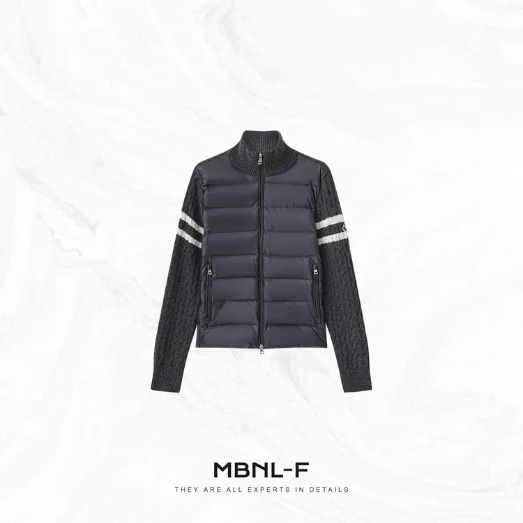 MBNL-F“双杠针织羽绒” 极简经典针织拼接羽绒服 秦磊XM-XYR3540