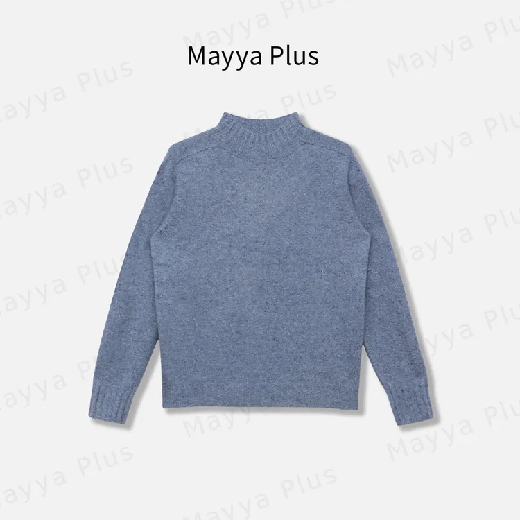 【彩绒】Mayya Plus麦芽定制秋冬纯绵羊毛流光风针织衫毛衣32537517