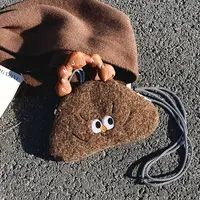 艾米兔女包今年新款可爱小众手机包时尚潮流毛绒单肩斜挎小包