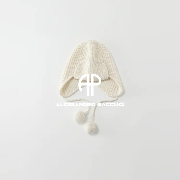 AP洛哥54154AM雷锋帽100羊绒多色手工辫绳柔软保暖针织帽子