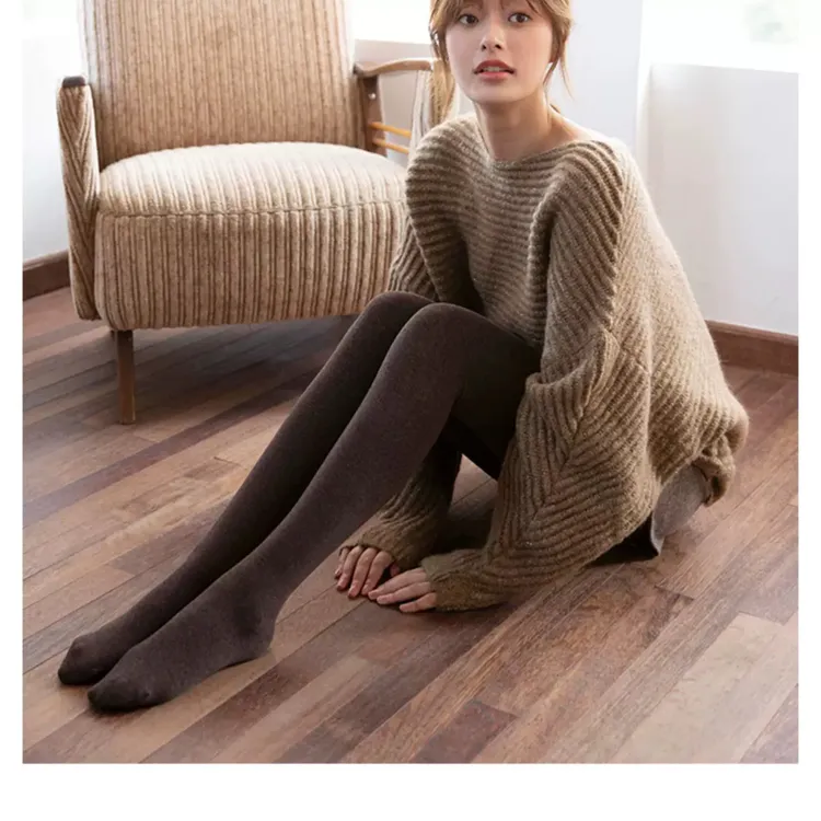 3908泡菜国大码250斤羊毛绒薄绒显瘦塑型百搭微压收腹300克连裤袜