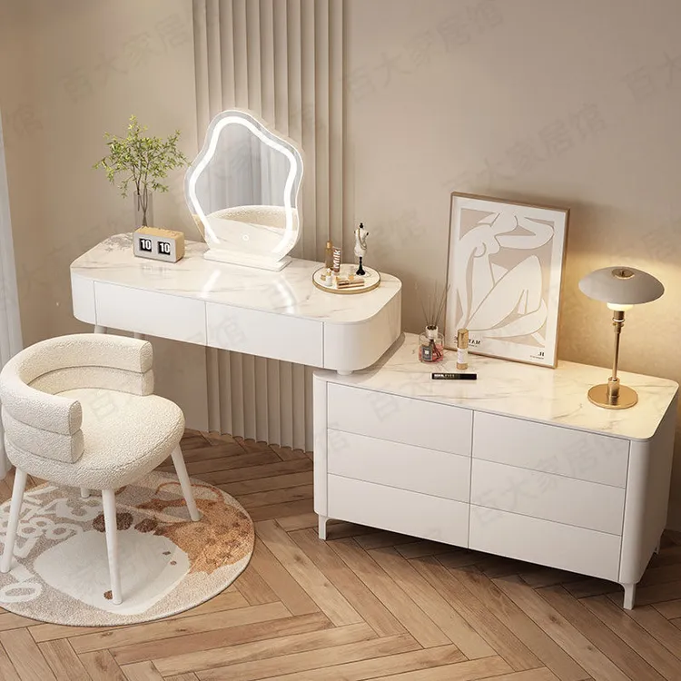 2025房间梳妆台小户型风卧室斗柜现代家用主卧化妆台一体化妆桌