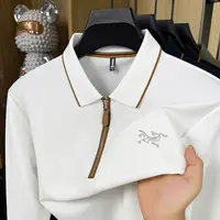 【一折专区】刺绣鸟！秋冬半拉链男士Polo衫透气POLO衫潮流长袖T恤