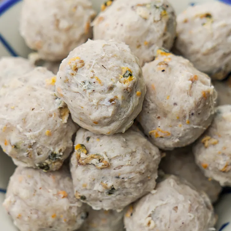 寻味潮汕薄壳米丸海瓜子猪肉丸生鲜冷链火锅丸子烧烤250g/包