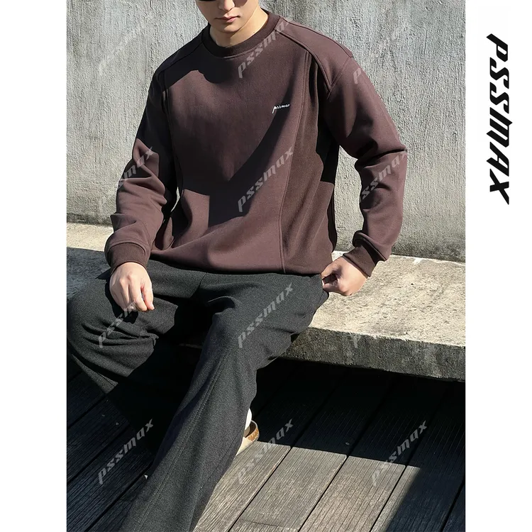 【现货】PSSMAX 胖俗俗【高弹双料拼接】秋冬高含棉保暖打底长袖卫衣