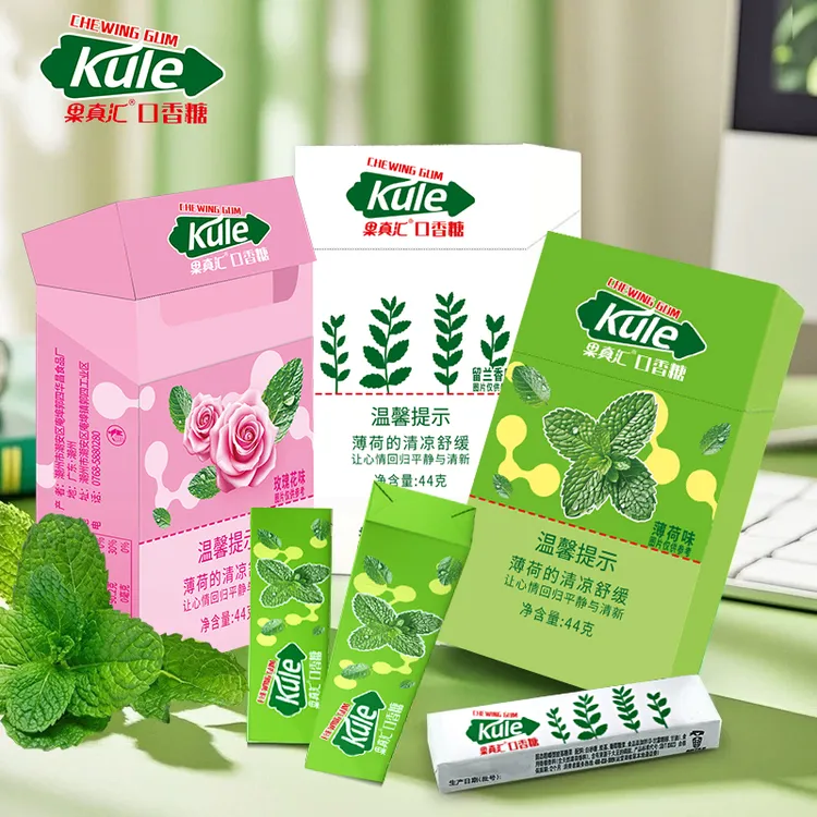 【给伙伴来一根】果真汇抽抽盒口香糖薄荷玫瑰留兰香口味清凉糖xnm
