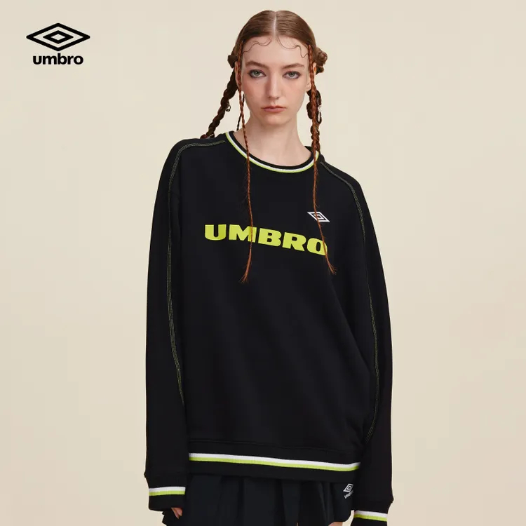 Umbro/茵宝情侣款舒适百搭宽松运动球衣风长袖T恤U2125450425
