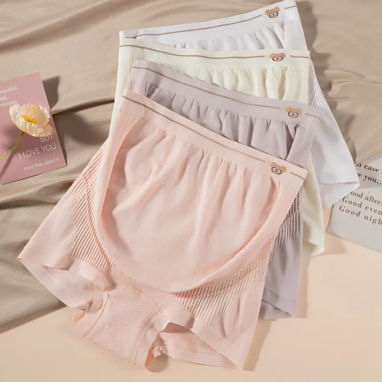 孕妇内裤高腰无痕专用孕中晚期早期大码怀孕期舒适平角底裤女