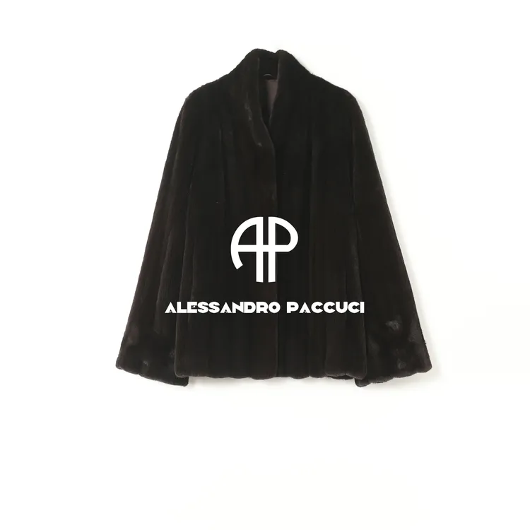 ZIMBAL✖AP洛哥54146CS【 传承貂】进口水貂毛+桑蚕丝内里皮草外套