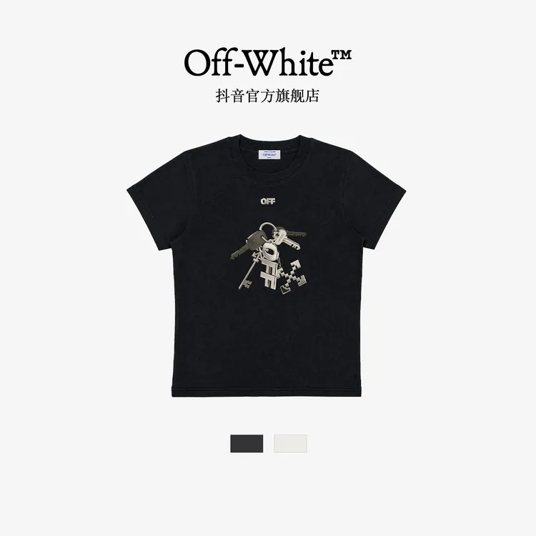 OFF-WHITE简约印花短袖T恤美式小众潮牌休闲运动OFFTEGLADA32R商品图
