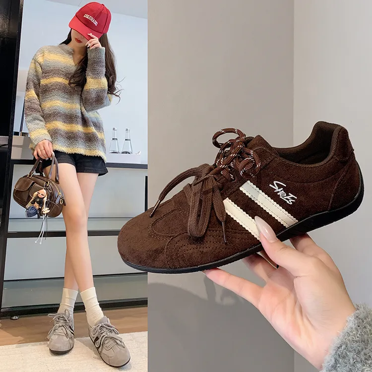 【断码清货·韩版高端定制】德训鞋女款高端系列2025秋季新款赛车鞋