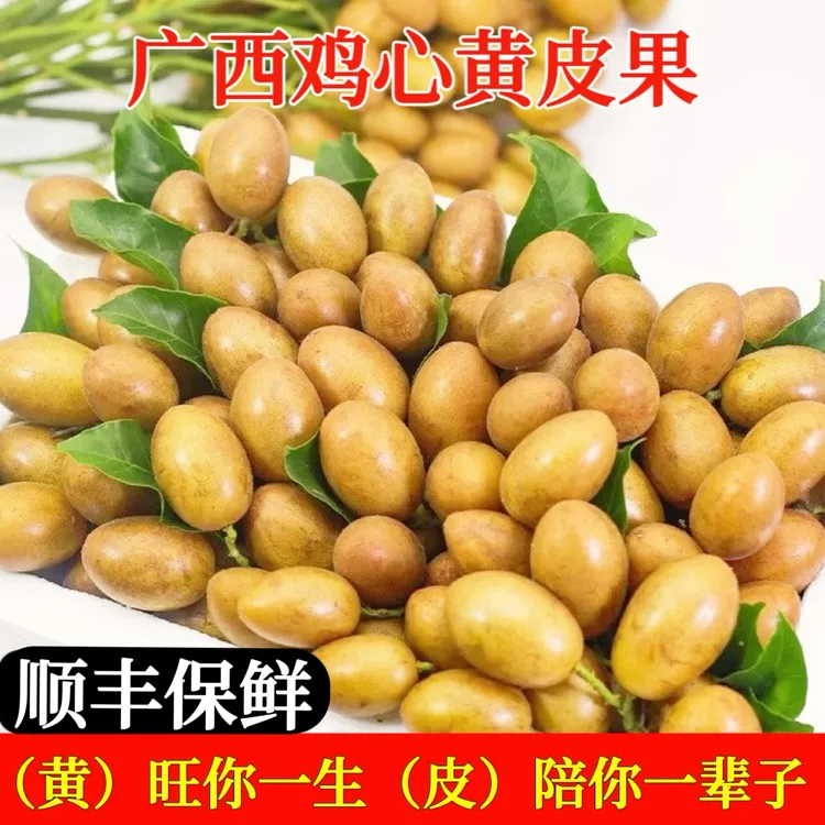 【顺丰保鲜】广西鸡心黄皮果新鲜酸甜可口当季黄弹子现摘整箱包邮
