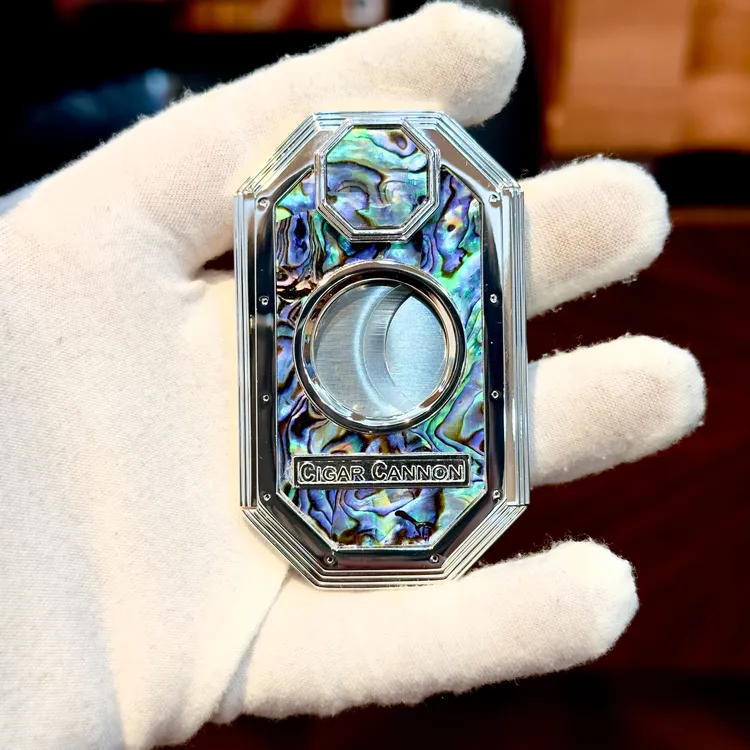 【CIGAR CANNON】定制款喜马拉雅贝母螺钿茄大炮雪茄剪手工制作镶嵌