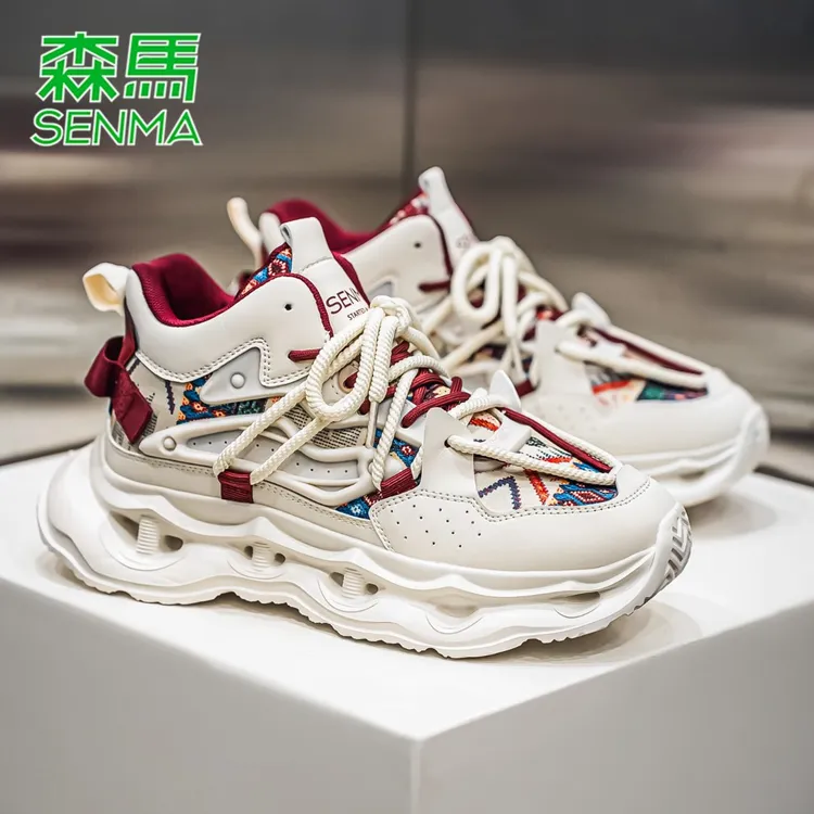 森马秋冬新款情侣鞋潮流时尚百搭休闲鞋厚底增高防滑保暖运动鞋