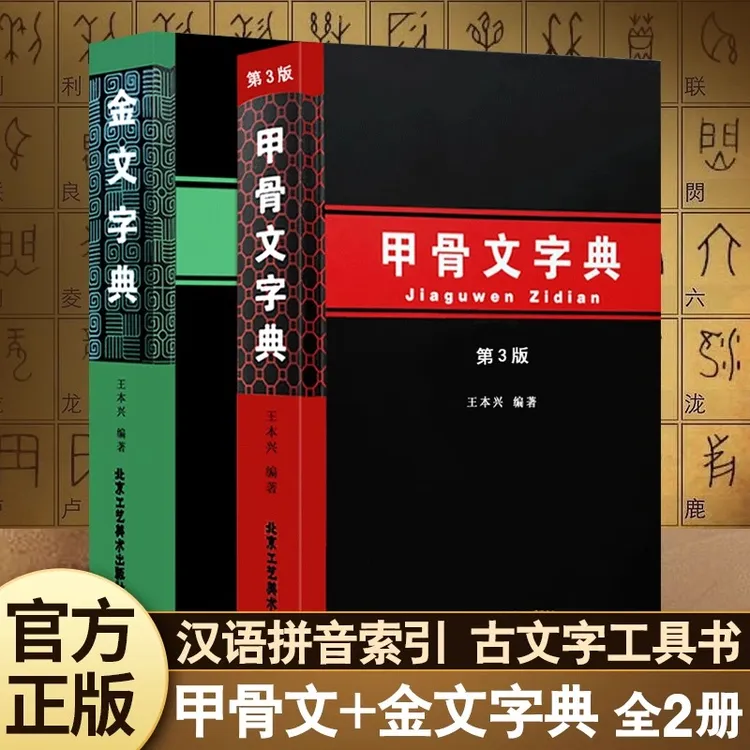金文字典甲骨文字典(第3版)汉语拼音书法练字索引工具书殷墟文字