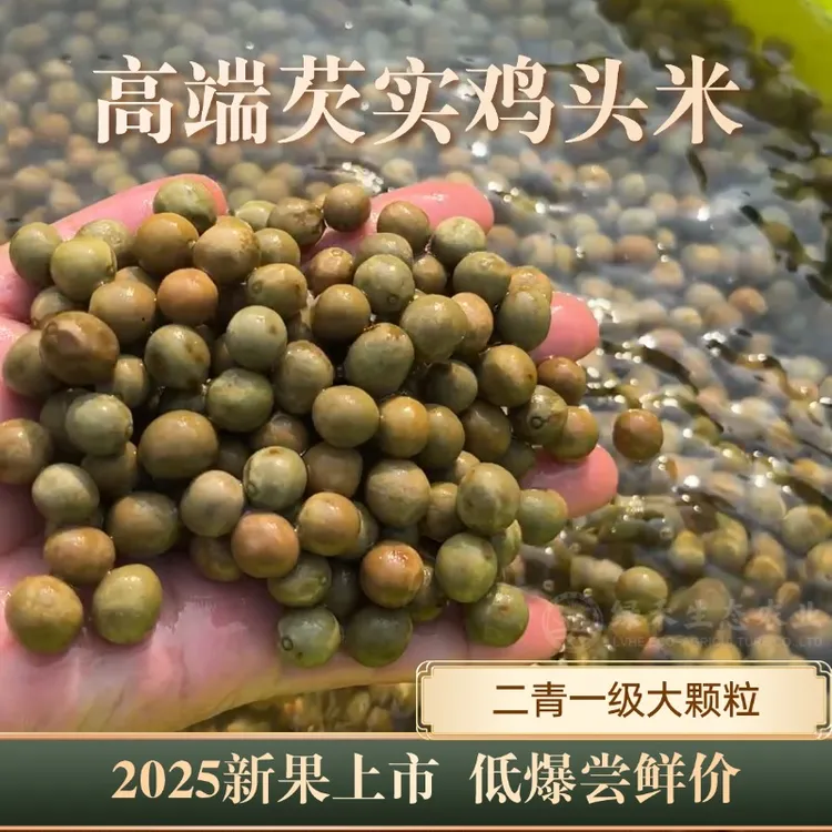 2025新鲜带壳鸡头米鸡头果新货芡实鲜芡实包装漏气不影响食用