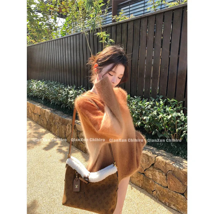 浩哥严选●落日余晖HGQ5MY7960A羊绒混纺渐变保暖毛衣预（不可机洗）