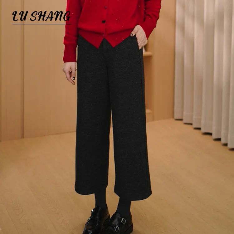【高挑裤】两个版本，毛呢直筒！露赏2025冬季加绒显瘦遮肉百搭阔腿裤