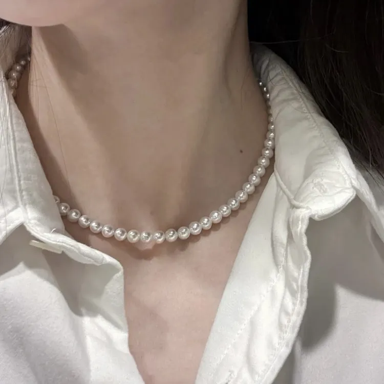 5 - 6mm正圆冷白极强光微暇天然小珍珠(正圆款）