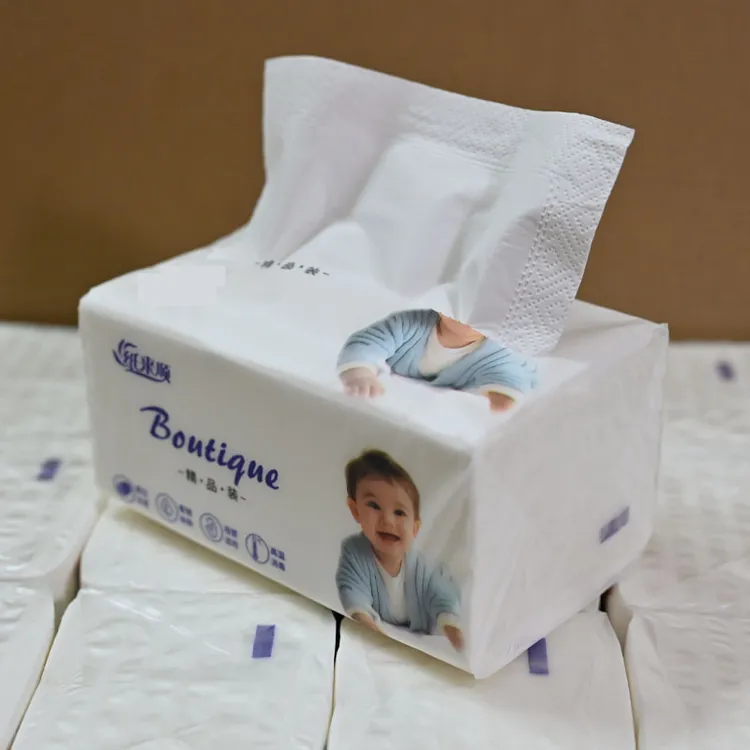 18包【超柔软亲肤细腻】(原生浆可湿水）纸来顺抽纸巾家用餐巾纸整箱