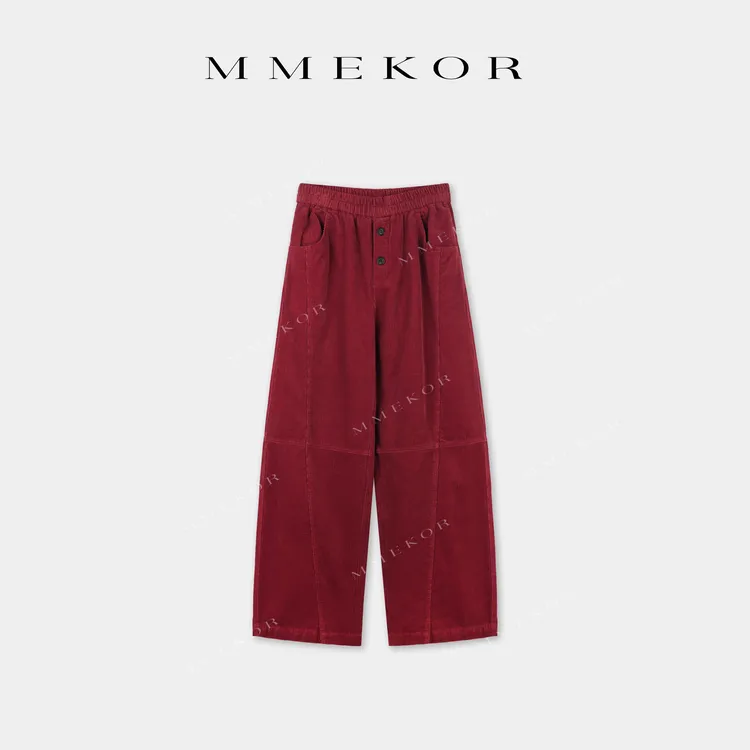 MMEKOR“本命裤” 2025新款秋款摩登街头百搭加绒休闲裤 50158