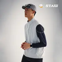 STAW世拓轻量跑步马甲透湿1w户外越野马拉松训练运动压胶立领外套