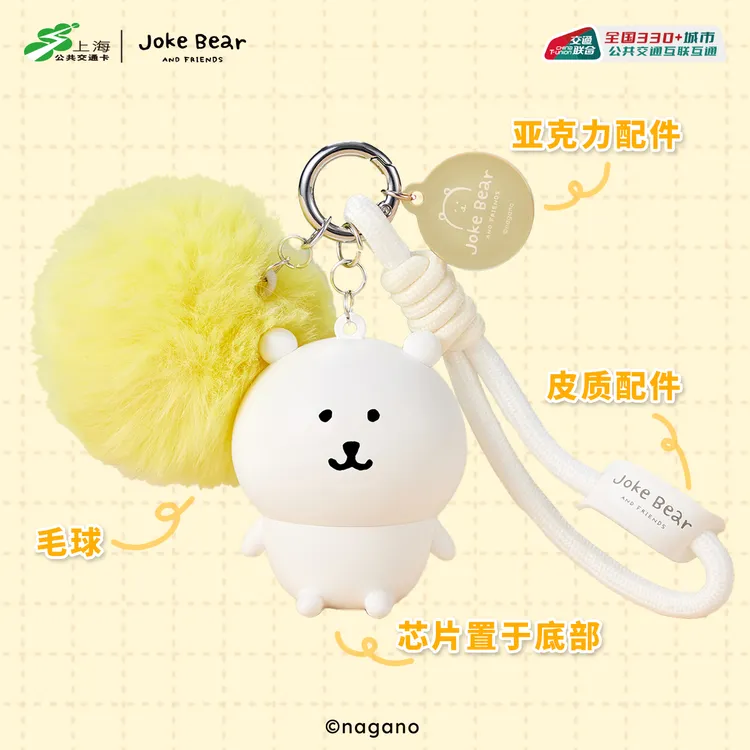 自嘲熊联名立体异形交通卡