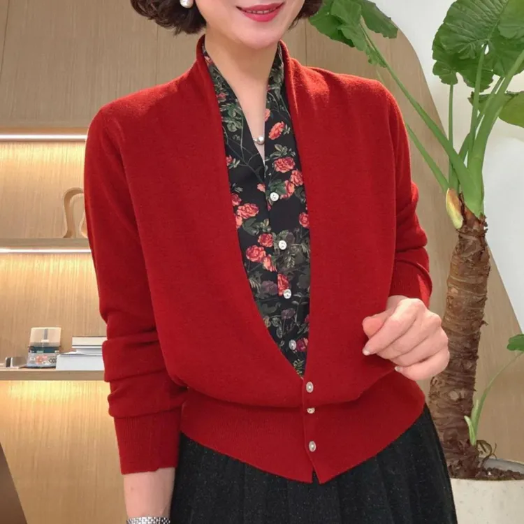 洋气假两件长袖女衬衫 2025秋季新款时尚花色拼接复古高级感上衣