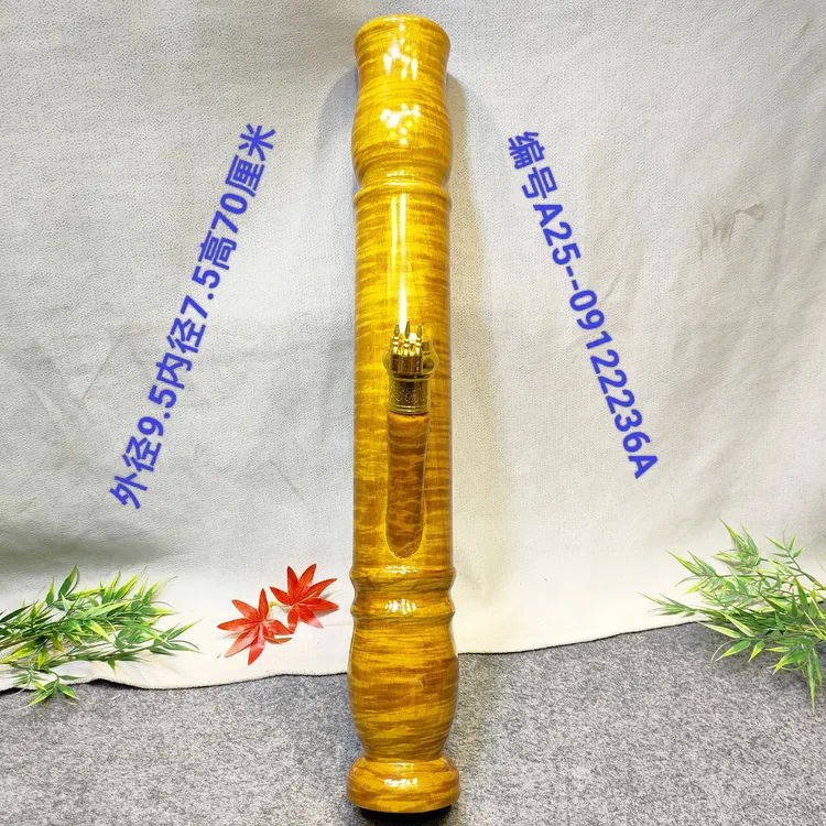 金丝楠木实木老料水咽筒摆件热卖木质、传统手工艺，不易开裂便携式