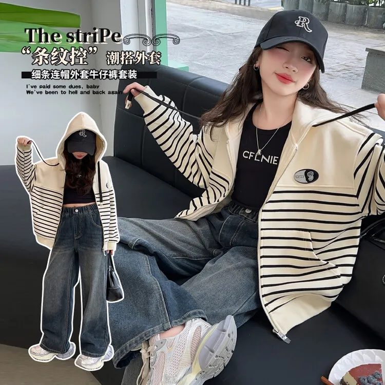 （外套）女童外套秋装棒球服2025新款春款网红中大童儿童装夹克 