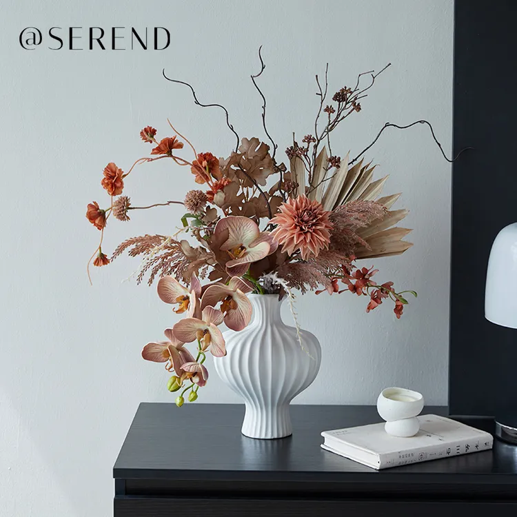 橘子海-现代轻奢风格仿真花束客厅电视柜餐桌装饰摆件手捧花商品图
