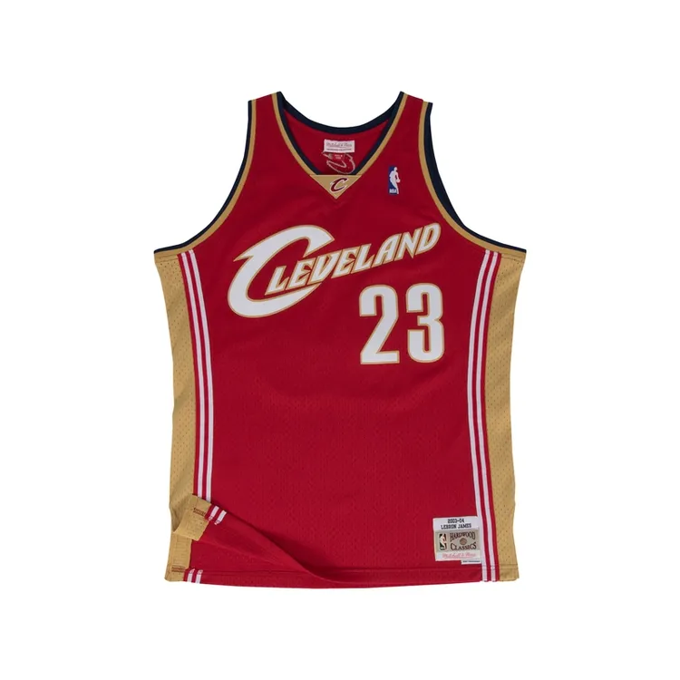 Mitchell&Ness-NBA官方骑士队詹姆斯球衣2003-04赛季收藏纪念复古