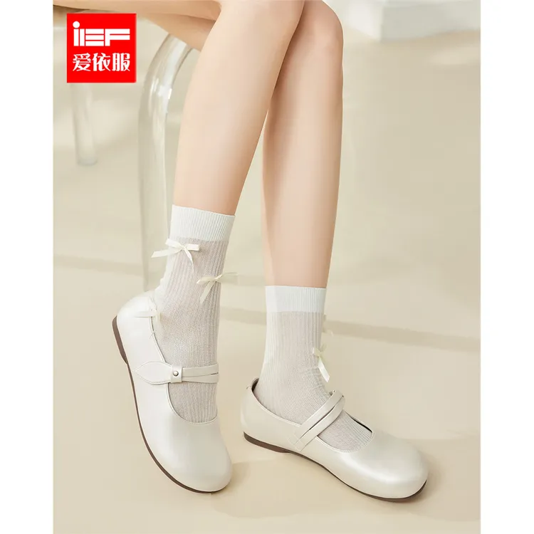 IEF/爱依服玛丽珍鞋2025秋季新款甜美温柔风平底休闲单鞋流光风