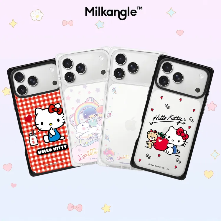 三丽鸥正版授权Hello Kitty凯蒂猫红格子KT适用iPhone17/16手机壳