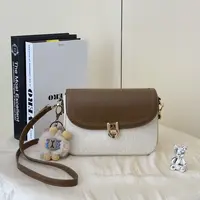 简约百搭白色小方包