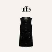 UFFIE于绘 灯芯绒背心式直身连衣裙